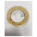 Sitting Bull Sioux Silver Gaming Token
