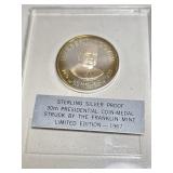 1/2oz Sterling Silver Proof Herbert Hoover