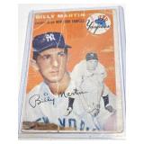 Vintage Topps Billy Martin Facsimile Auto