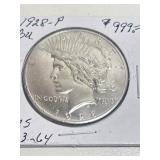 1928-P Peace Very Rare Date MS63-64
