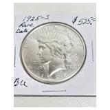 1925-S Peace Rare Date BU