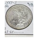 1887-S BU MS63-64
