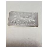 1oz Bar Silver Stagecoach