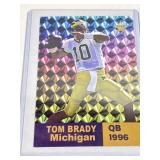 Tom Brady 1996 Michigan Rookie Prism