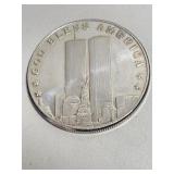 1oz Silver Twin Towers