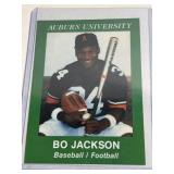 Bo Jackson 1986 Auburn Baseball/Football Rookie