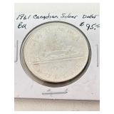 1961 Canadian Silver $ BU