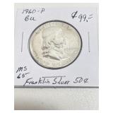 1960-P Franklin Half MS65