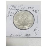 1943-P Walking Lib Half BU MS65