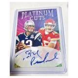 Tom Brady Patrick Mahomes Platinum Cuts Facsimile