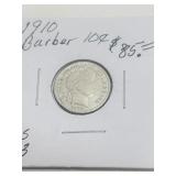 1810 Barber Dime BU