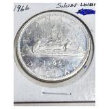 1966 Canadian Silver Dollar