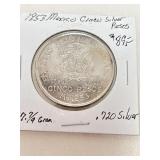 1953 Mexico Silver Cinco Peso