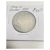 1906ï¿½O Barber 50 Cent