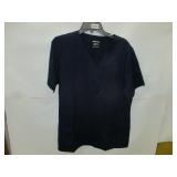 Gentoza Large Scrubs Top Black