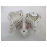 Ceramic Heart Mesuring Cups