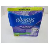 4 Pack Always Liners Long 108count