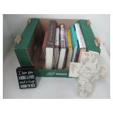 Group of Books & Plaque