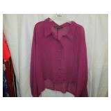 Collen Lopez 1X Top Shear Fuscia