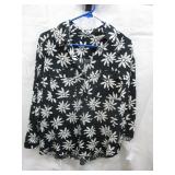 Ladies Floral Button-Up Shirt - Size ?
