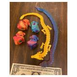 Lot of new dragon & frog fidget toys