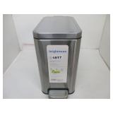 Small Metal Trash Can Stainless STeel Lidded