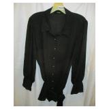 IMAN 1x Petite Top Black w/Belt