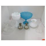 Mini Oil Lamps Lamp Shades and Footed Bowls