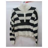 A New Day - Half Zip MId-drift Sweater - Size XS