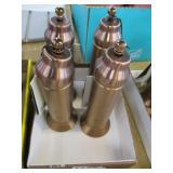 4 Salt and Pepper Grinders Bronze