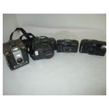 Group Vintage Cameras, Canon, Polaroid