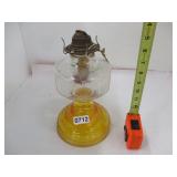 Vintage Glass Oil Lamp Base