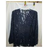 Colleen Lopez Large Jacket Black Lace