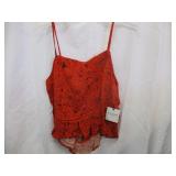 New Arizona L Crop Tank Top Tie-Back