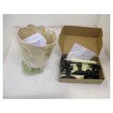 Plastic Led Candles w/holders and lamp