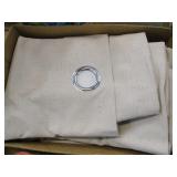 Beige Black Out Curtains