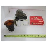 Metal Car Bank Avon Glass