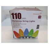 110 Christmas String Lights - C9 multicolor