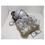 Glass Mugs & Waffle Iron