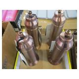 4 Salt and Pepper Grinders Bronze