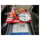 New Vintage Marlboro Cowboy Clock