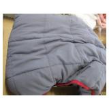 Blanket Grey with Red Trim