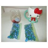 Hello Kitty Mug Disney Glass & Craft Glass Pearls