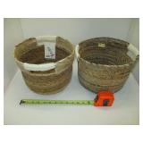 2 Woven Baskets