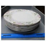 6 Grant Crest China Dinner Plates