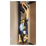 Mini chainsaw with pole and trimmer