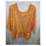 Democracy XL Top Orange Boho