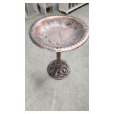 Plastic bird bath stand