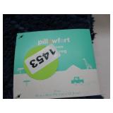 Blue Chevron Accent Rug