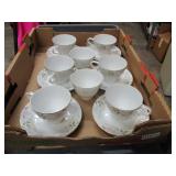 Grant Crest China Cups & Saucer Plates